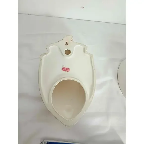 Creative Imports Vintage Pink Floral Wall Fountain Pocket Ceramic - Picture 13 of 15